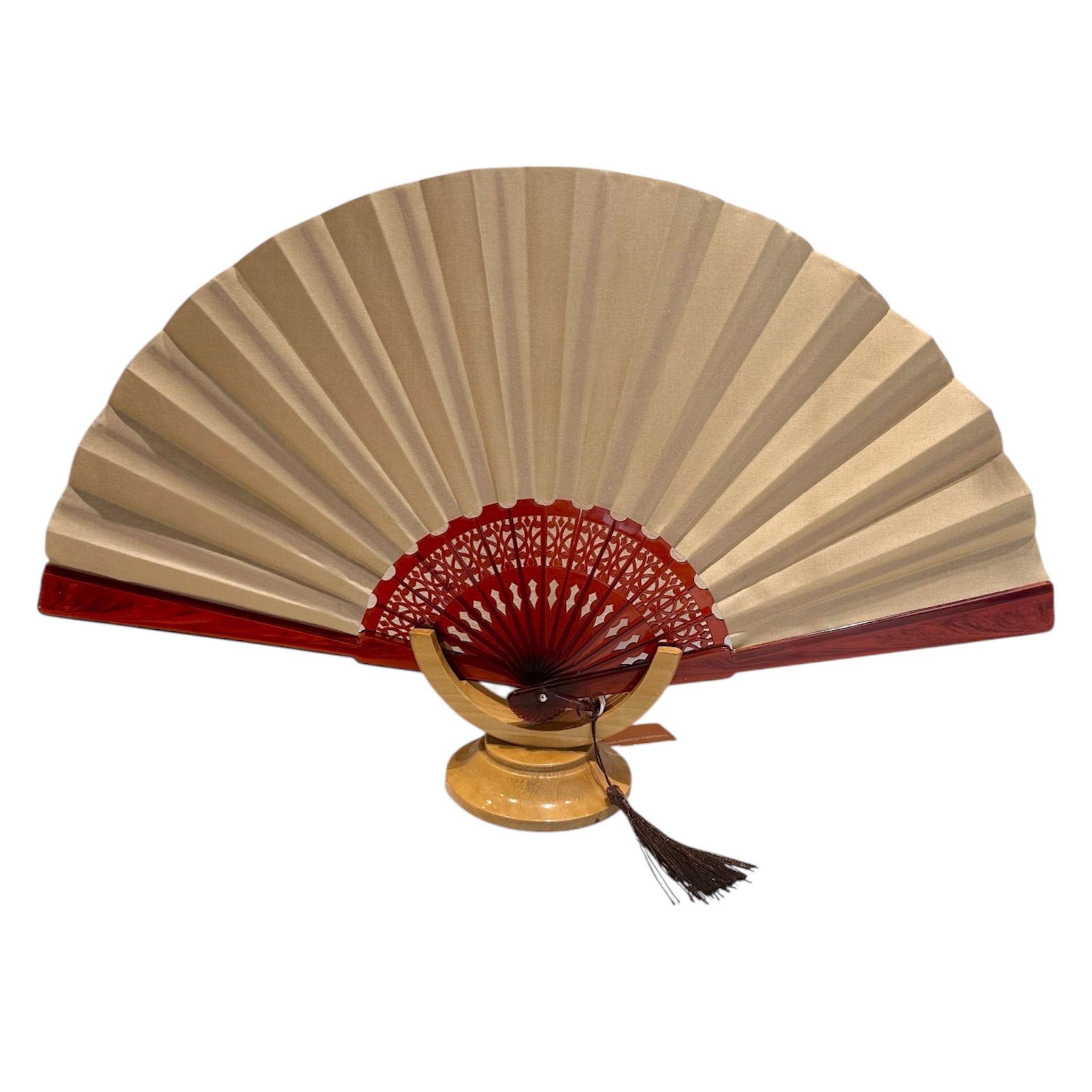 Ventaglio in cotone beige