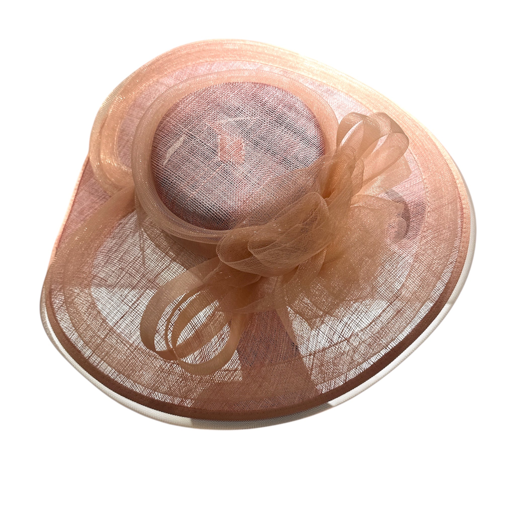 Cappello cerchietto da cerimonia rosa