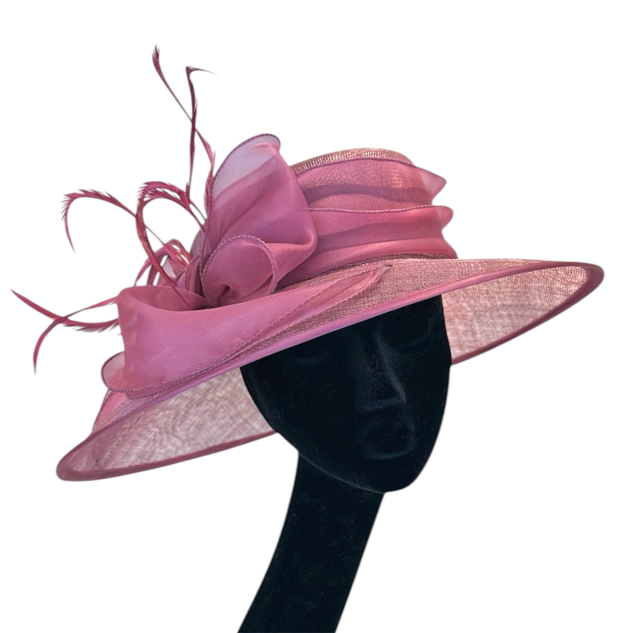 Cappello da cerimonia color glicine