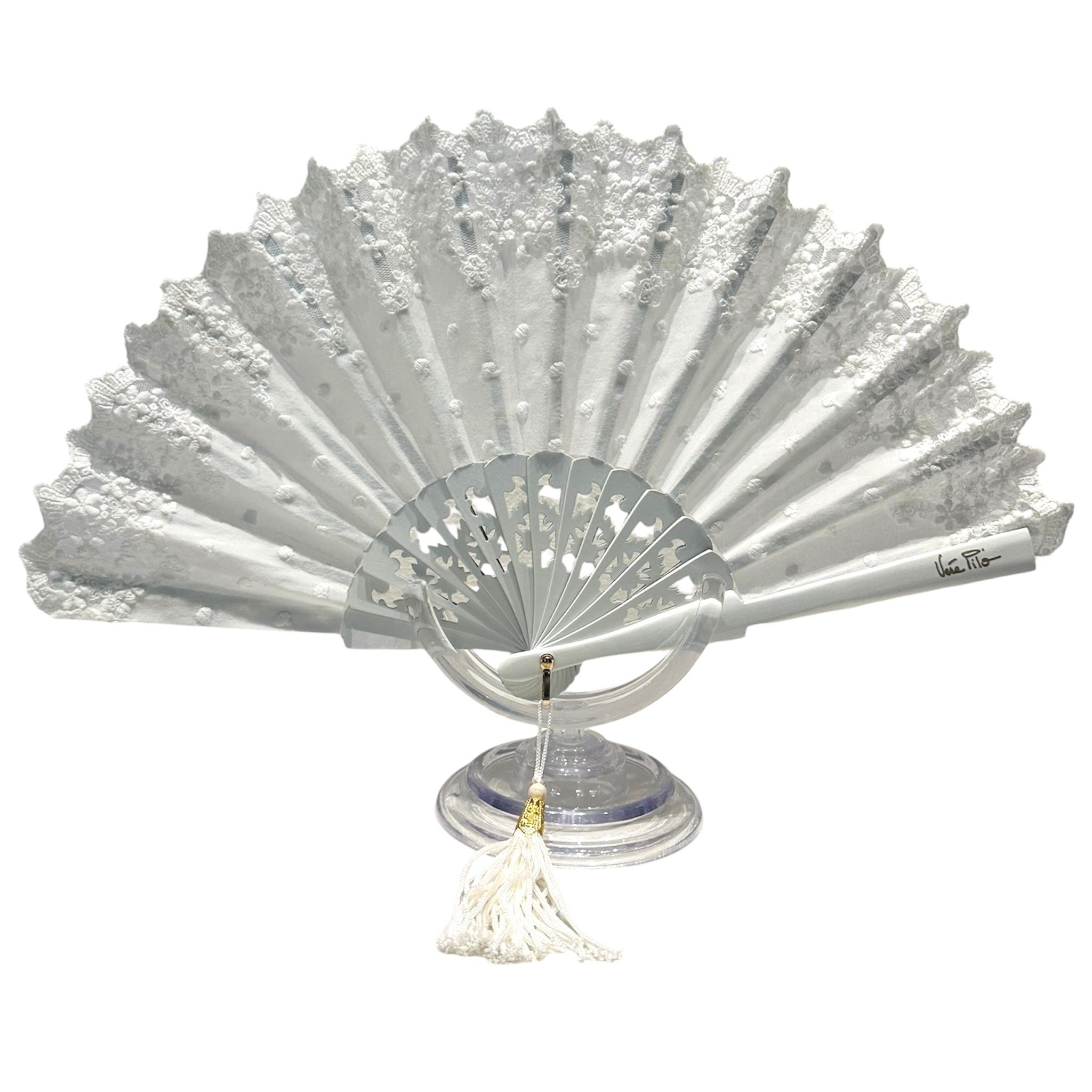 Ventaglio bianco in legno