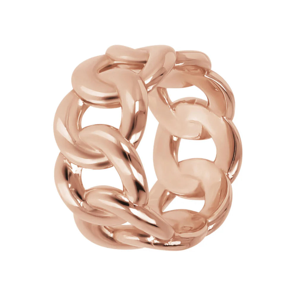 Anello a fascia con maglia grumetta