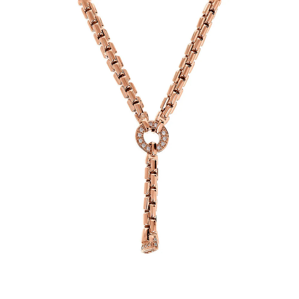 Collana maglia veneziana con zirconi
