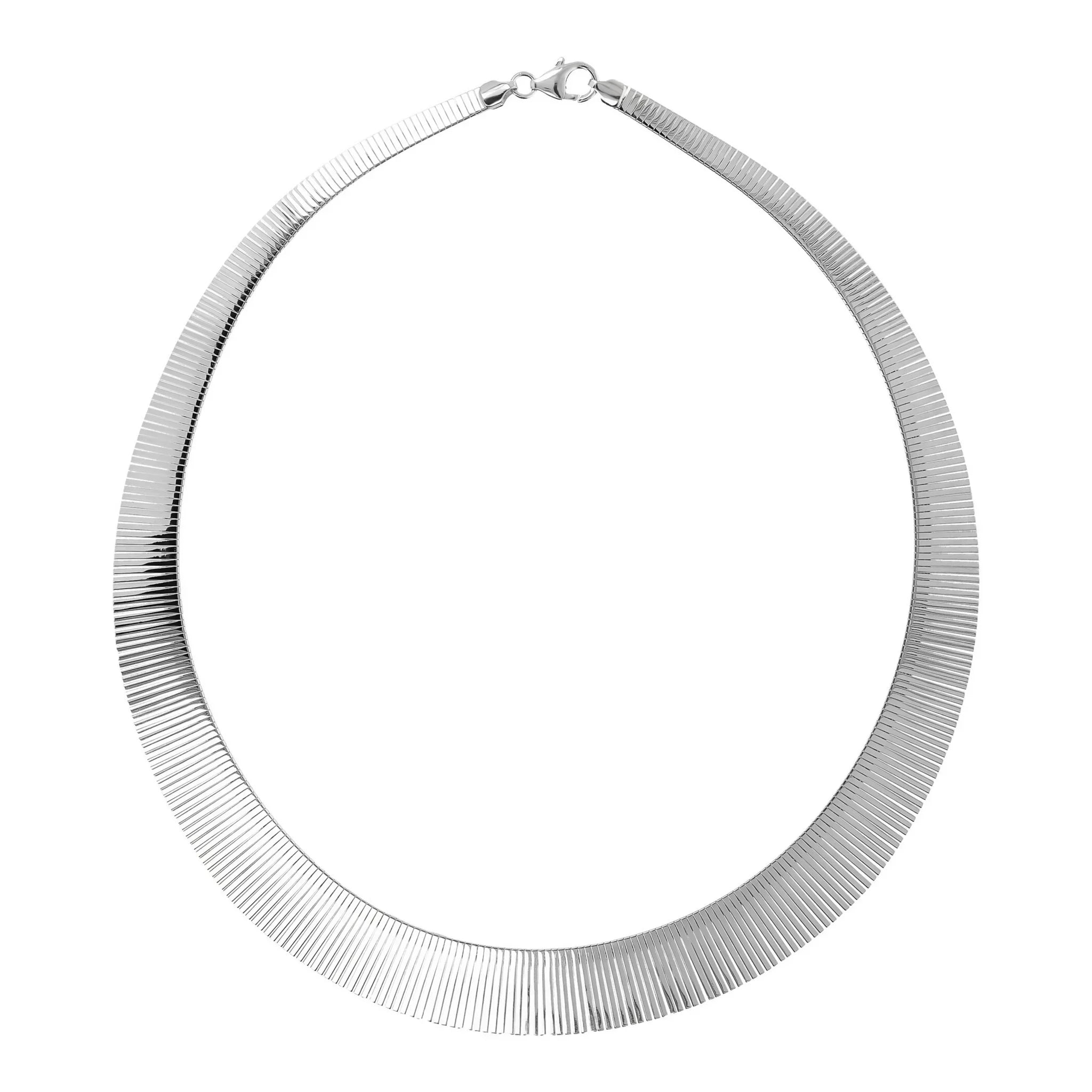 Collana girocollo argentata