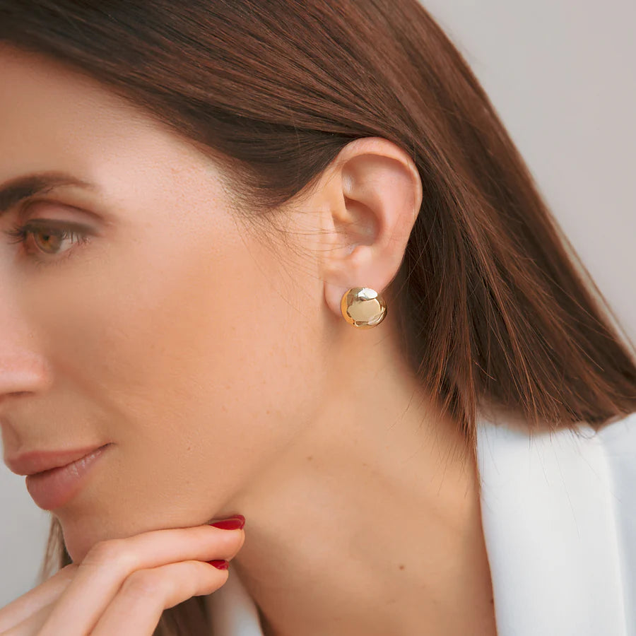 Orecchini a goccia martellati