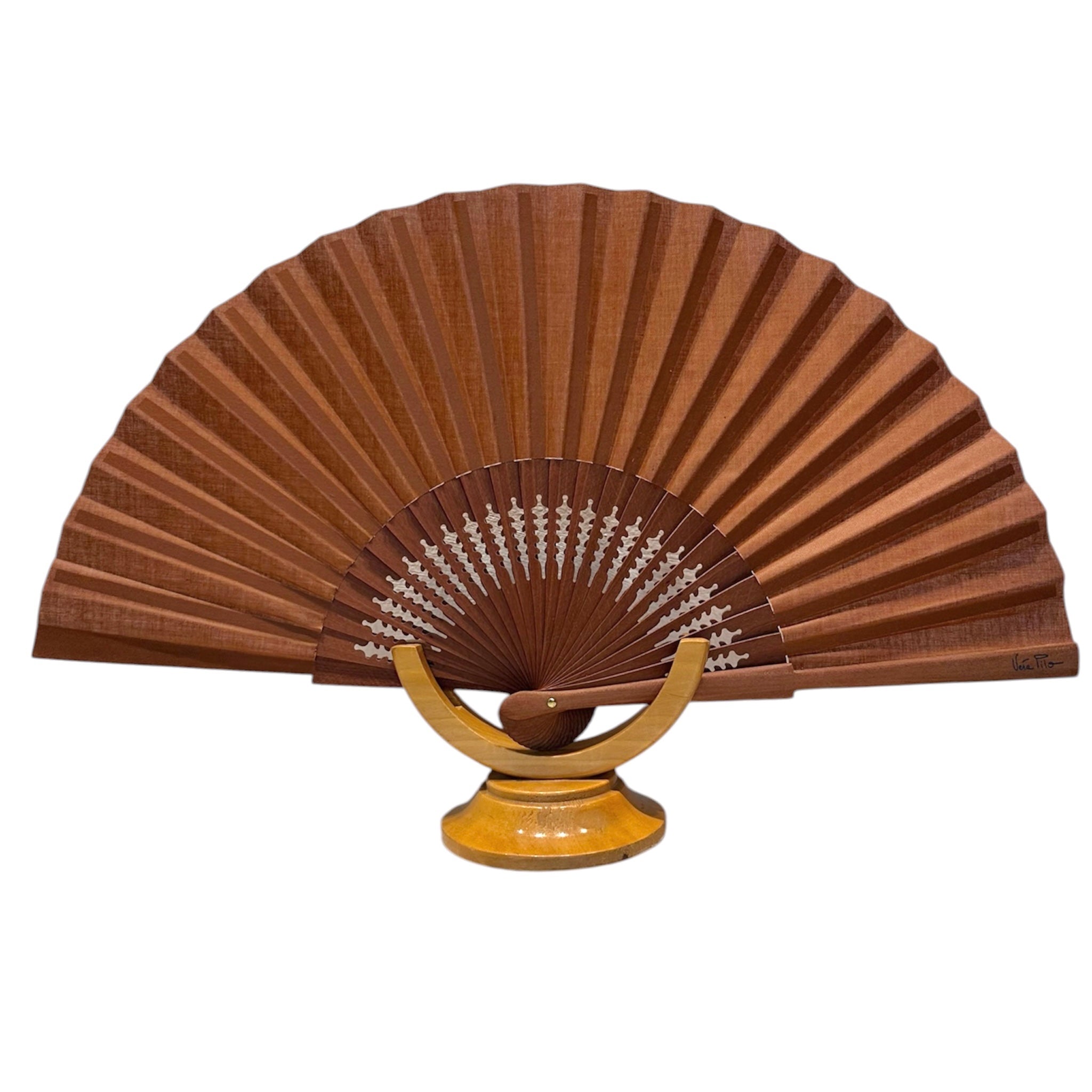 Ventaglio cioccolato e legno