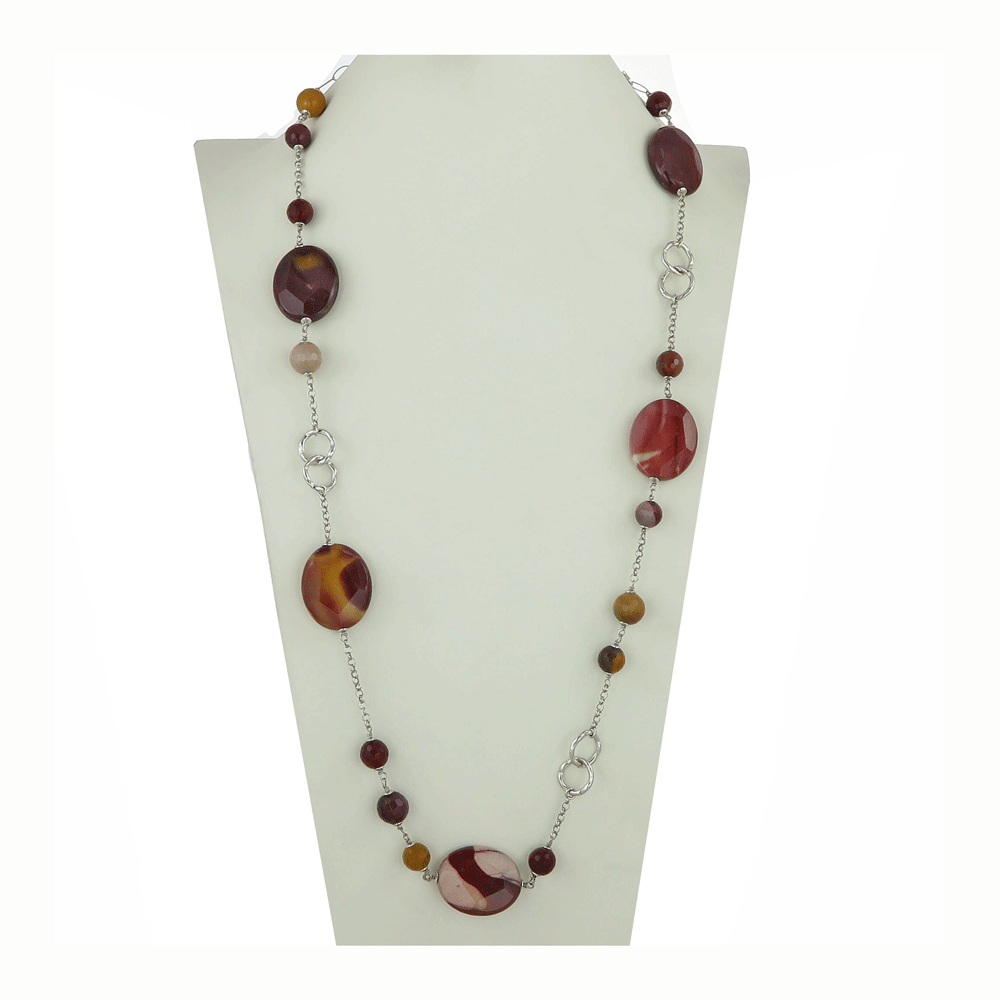 Collana lunga di mokaite