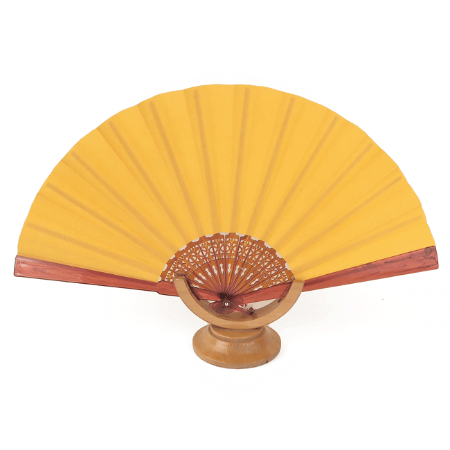 Yellow cotton fan