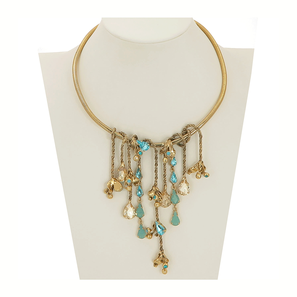 Collana di cristalli semi rigida