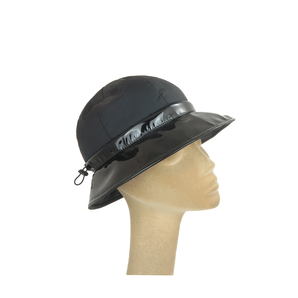 Cappello impermeabile nero