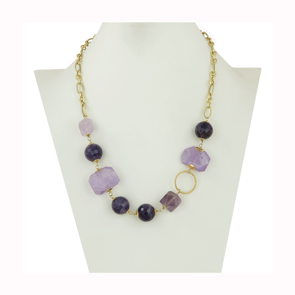 Collana con ametiste