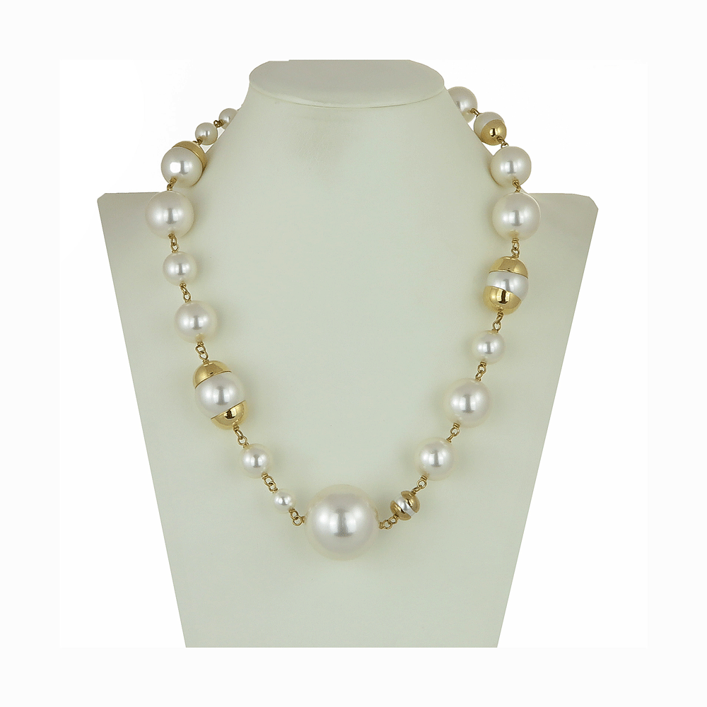 Collana con perle fantasia