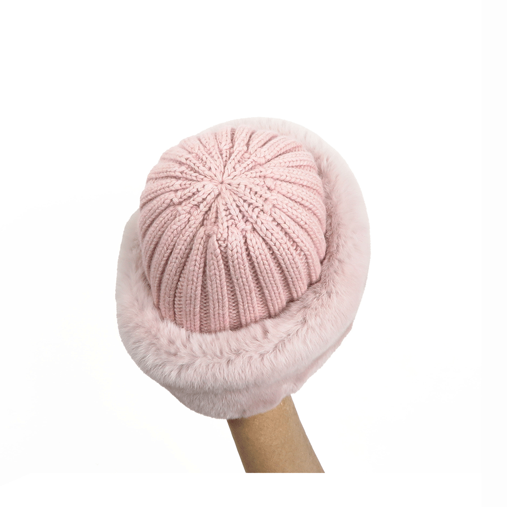 Cappellino in lana e pelo