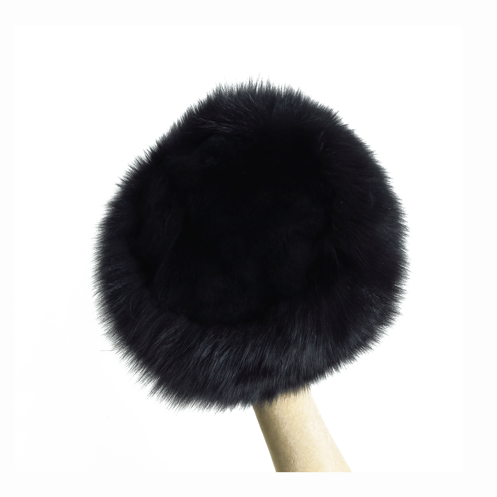 Colbacco nero in lapin e volpe