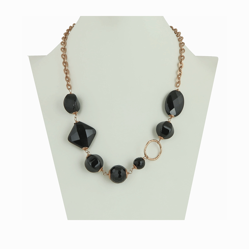 Collana con onice nera