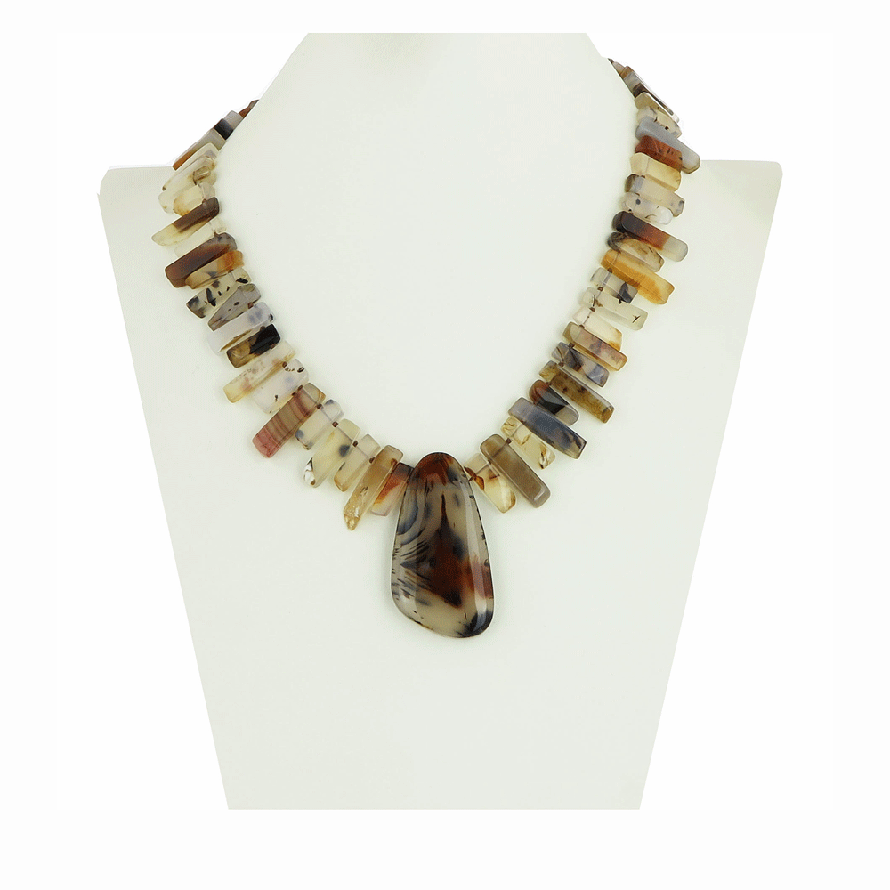 Collana in quarzo rutilato