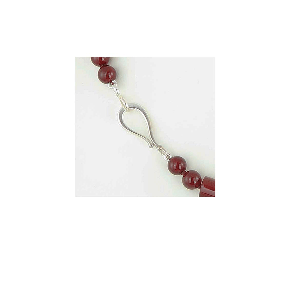 Carnelian necklace in various shapes