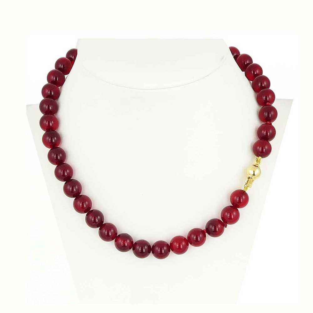 Collana con agata rubino