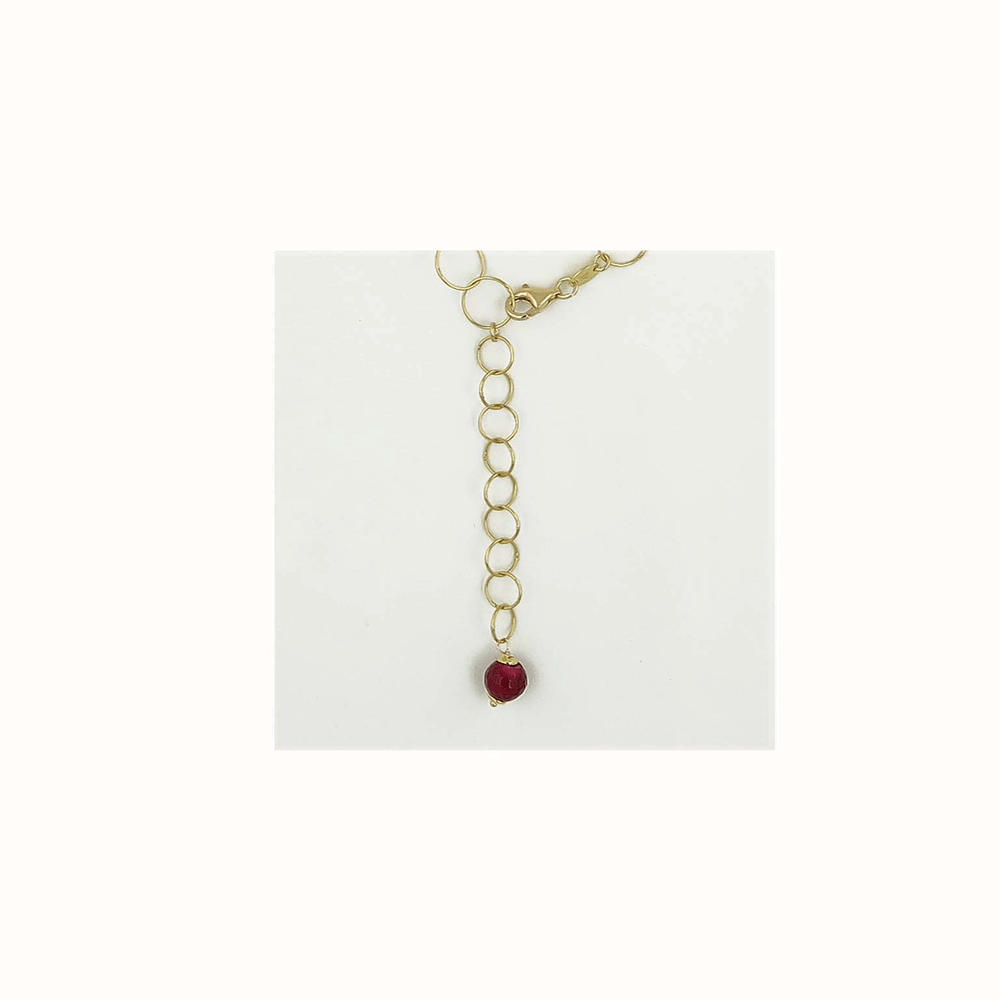 Collana con agate e quarzo citrino
