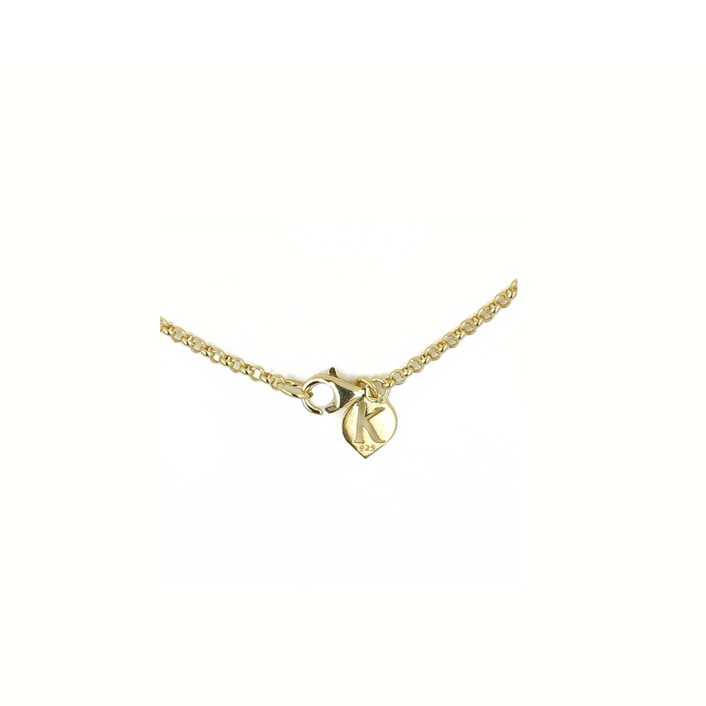 Collana lunga ambra e argento dorato