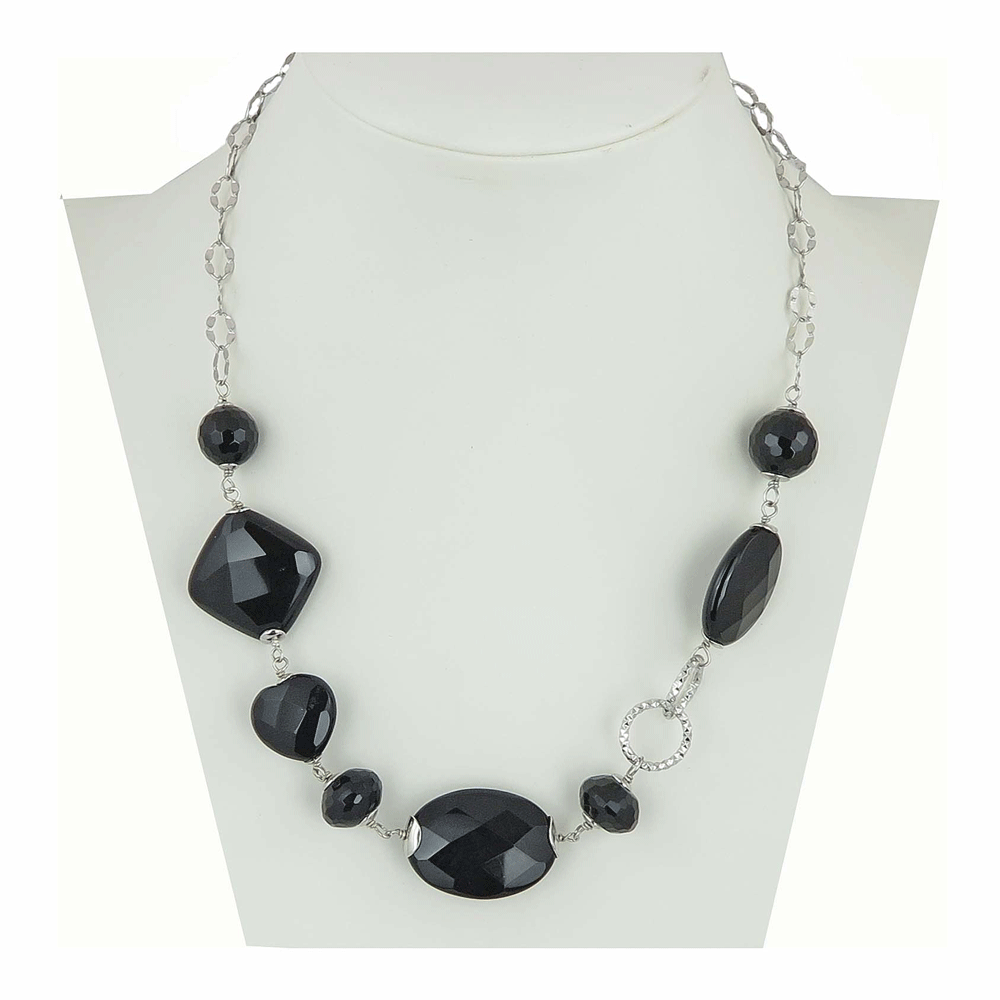 Collana con onice nera