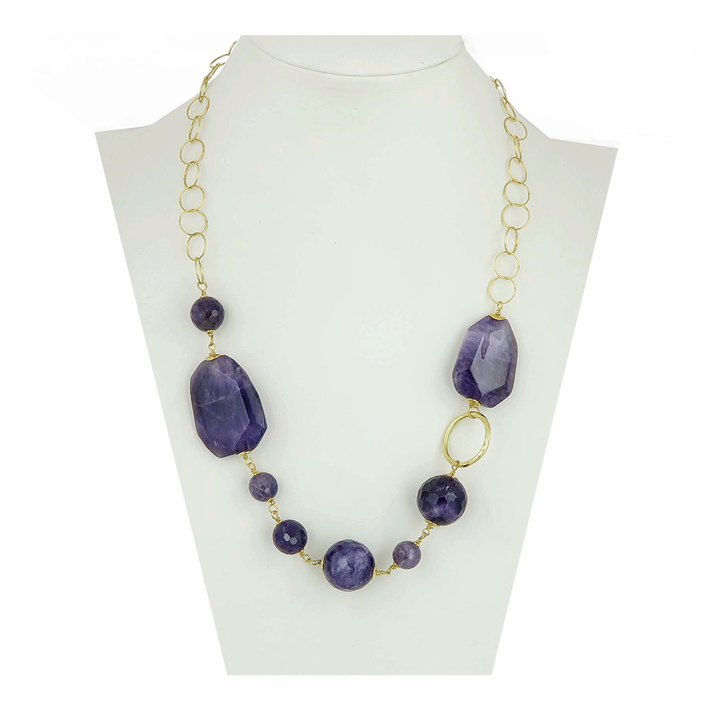Collana con ametista