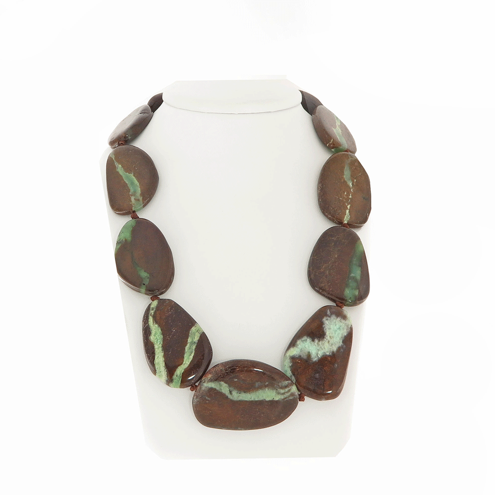 Collana in crisoprasio