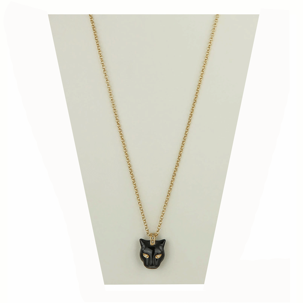 Collana a catena con piccola pantera