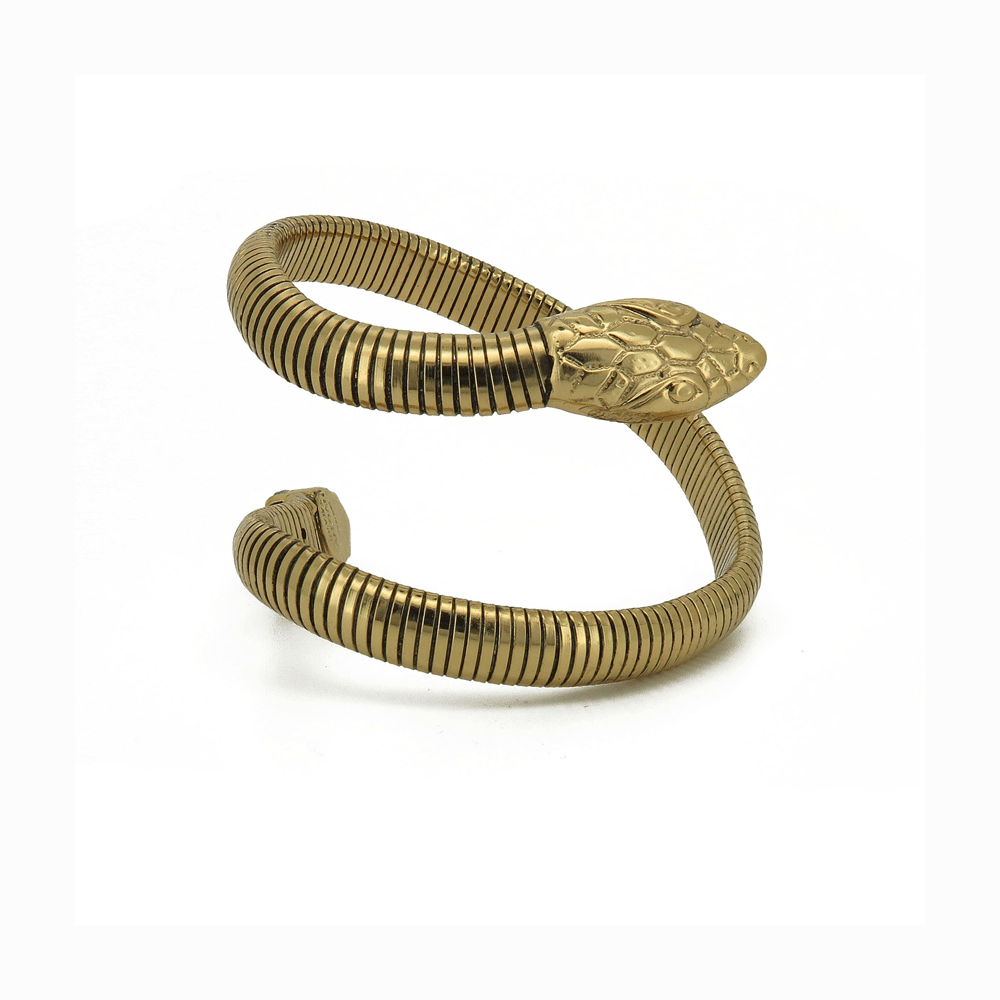 Bracciale a serpente in ottone maglia tubogas