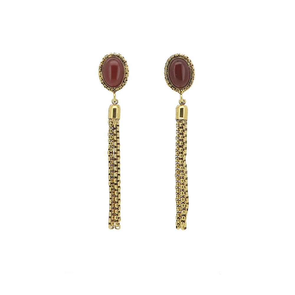 Orecchini pendenti con corniola