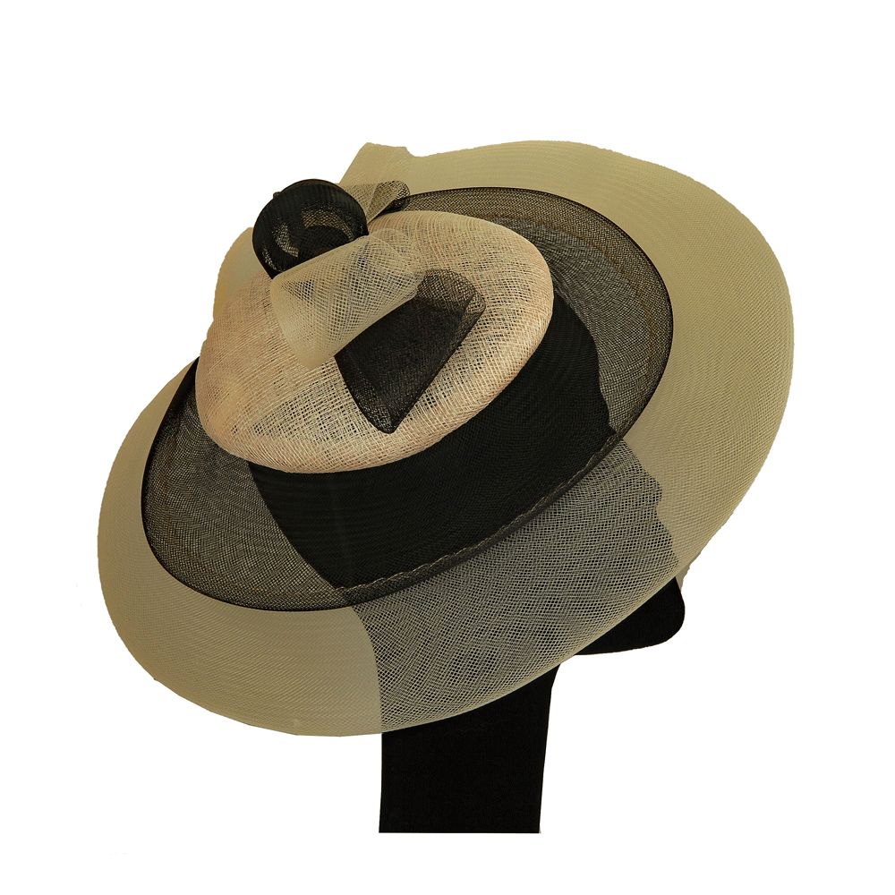 Cerchietto da cerimonia rosa e nero