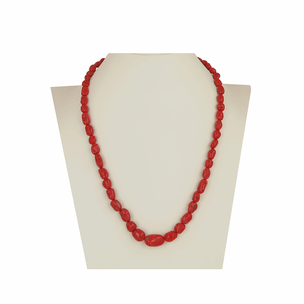 Natural coral stone necklace