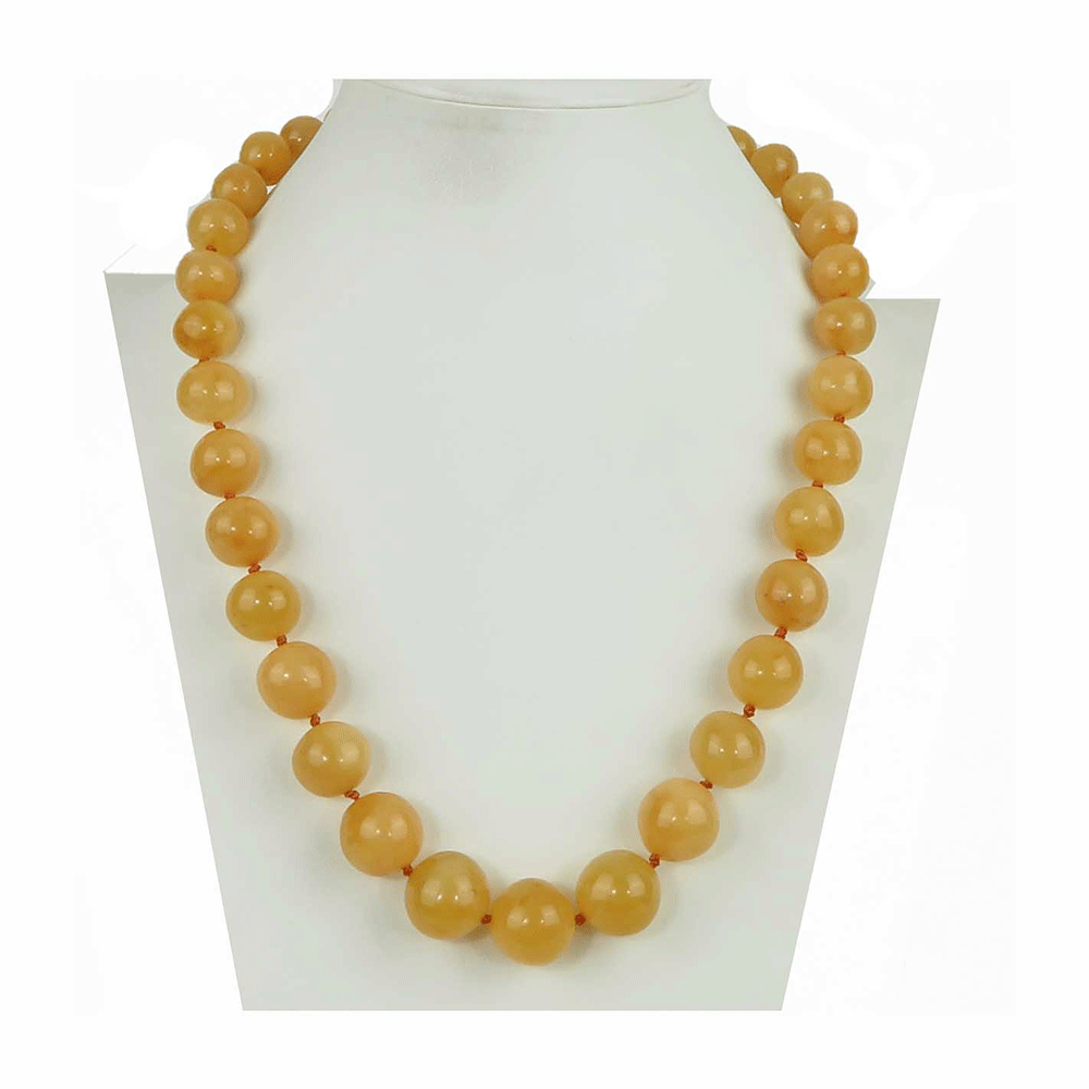 Collana in ambra gialla