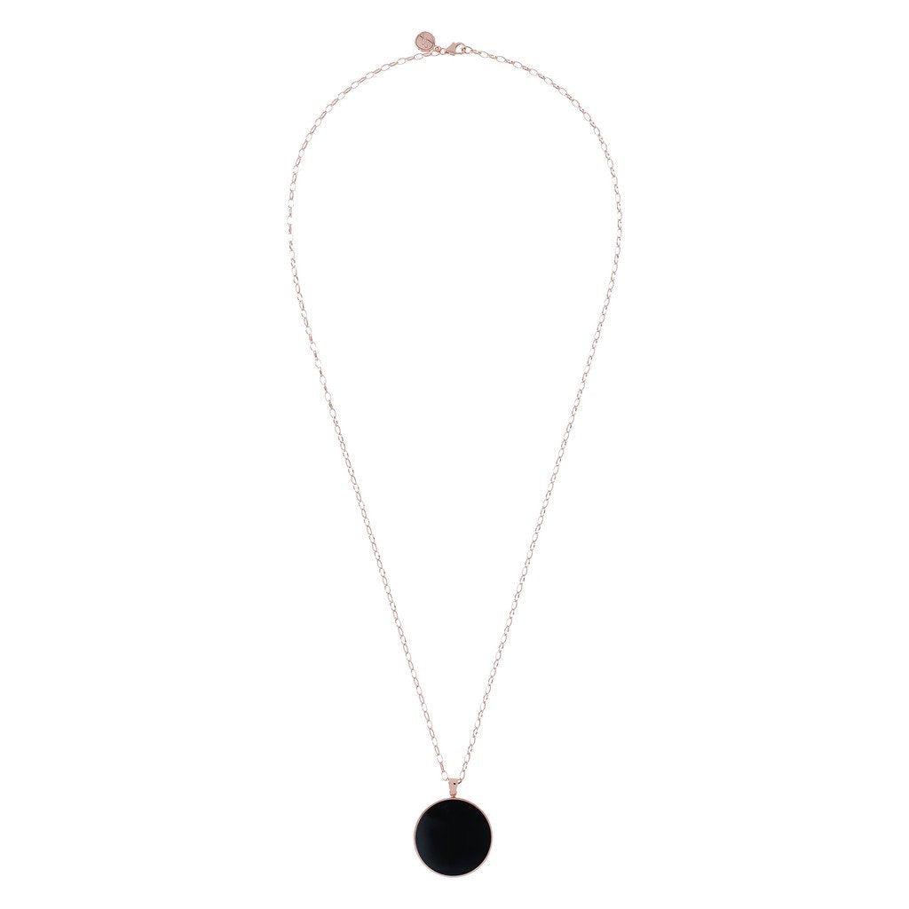 Collana lunga con onice nero
