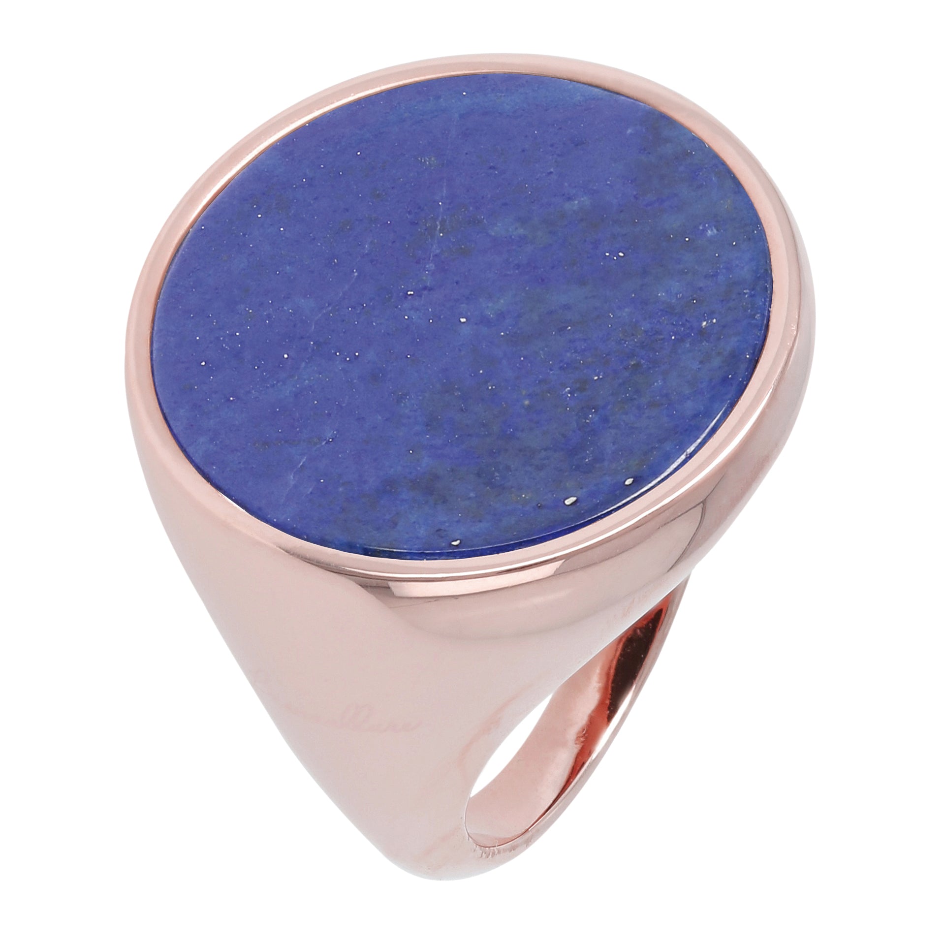 Anello chevalier rosè con lapis