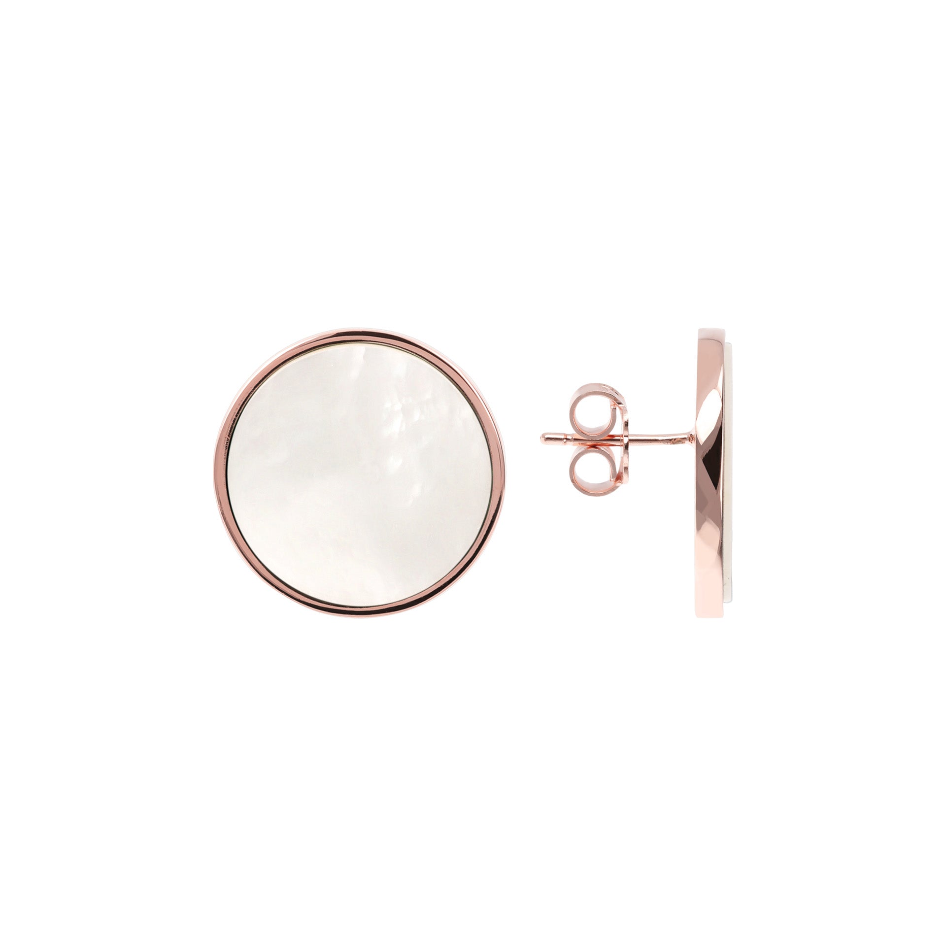 Pink mother-of-pearl earrings