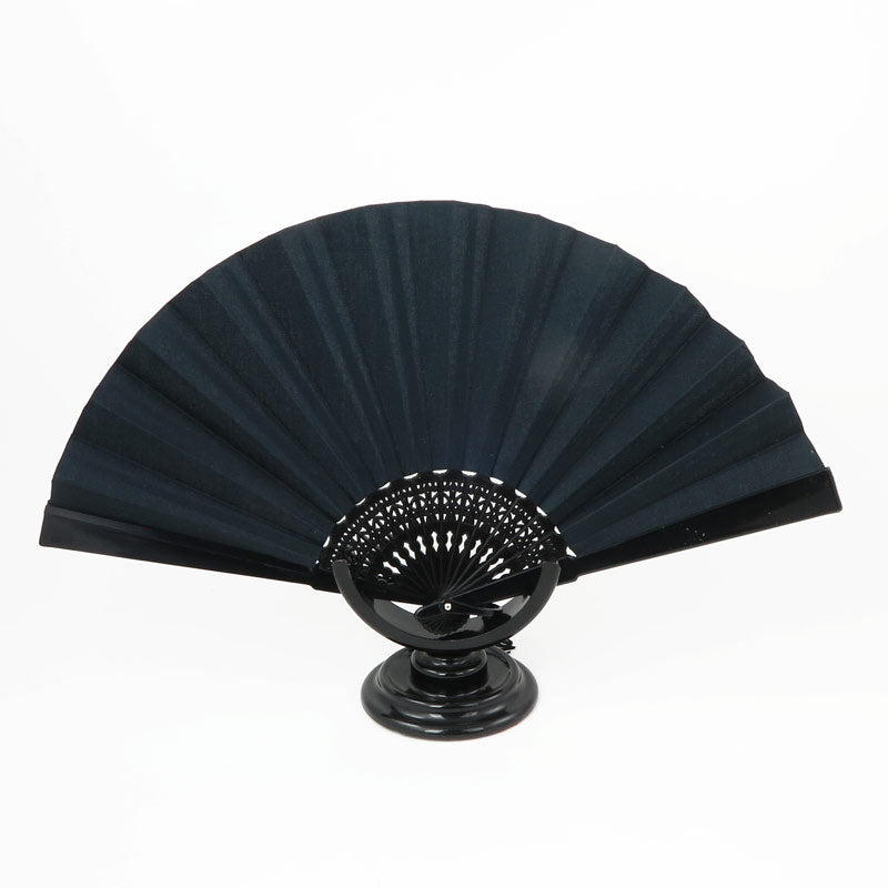 Black cotton chintz fan