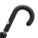 Men's umbrella with ostrich leather handle