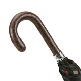 Men's umbrella with brown leather handle