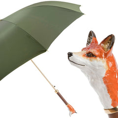 Men's umbrella with enamel fox