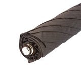 Brown Folding Umbrella for Men with Golden Horse