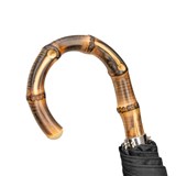 Black Folding Men's Umbrella Bamboo Handle