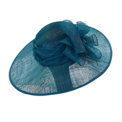 Cappello da cerimonia color ottanio