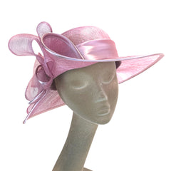 Cappello da cerimonia rosa glicine