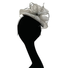 Cappello da cerimonia argento con cerchietto