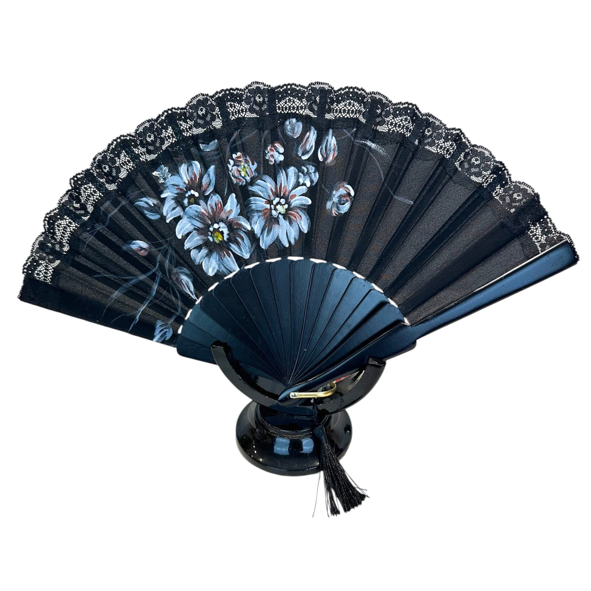 Black painted fan