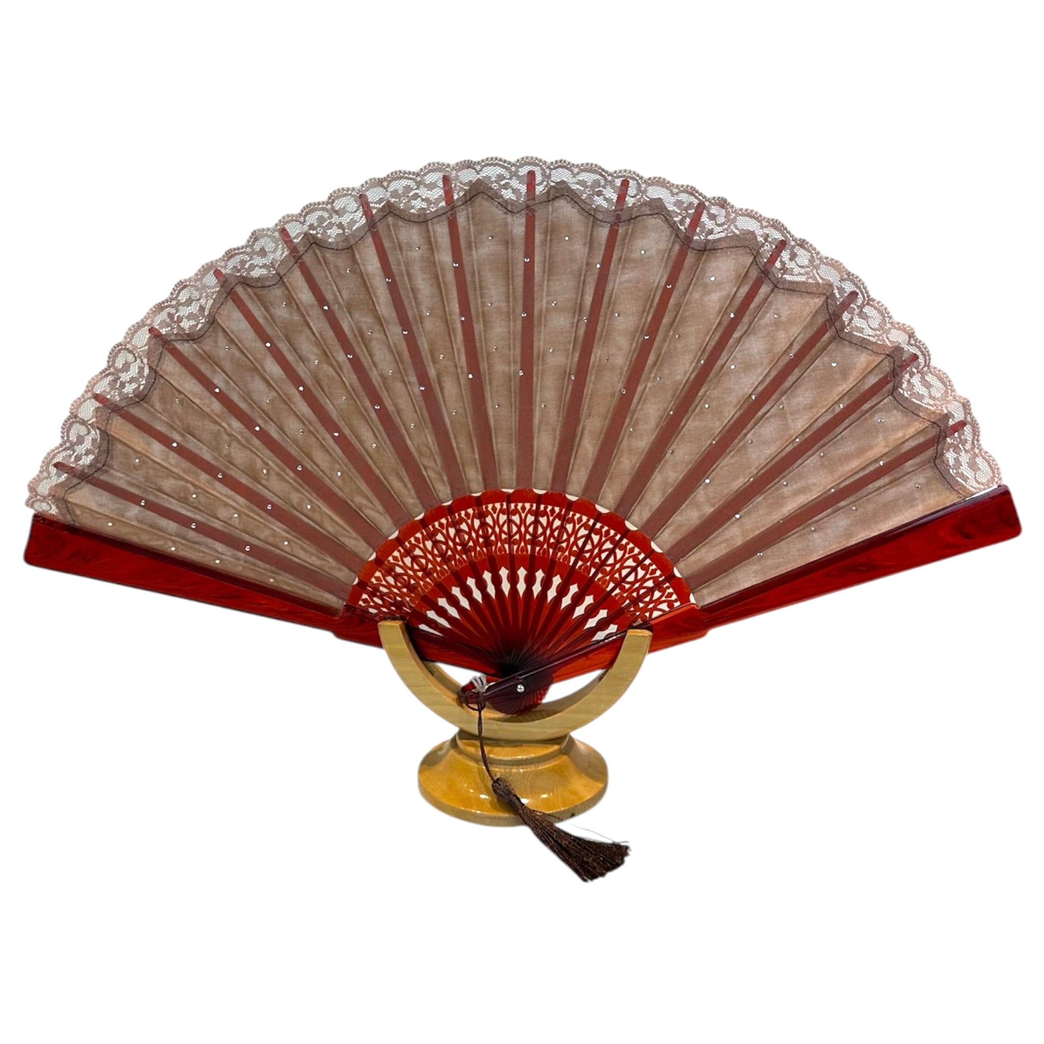 Pure silk fan