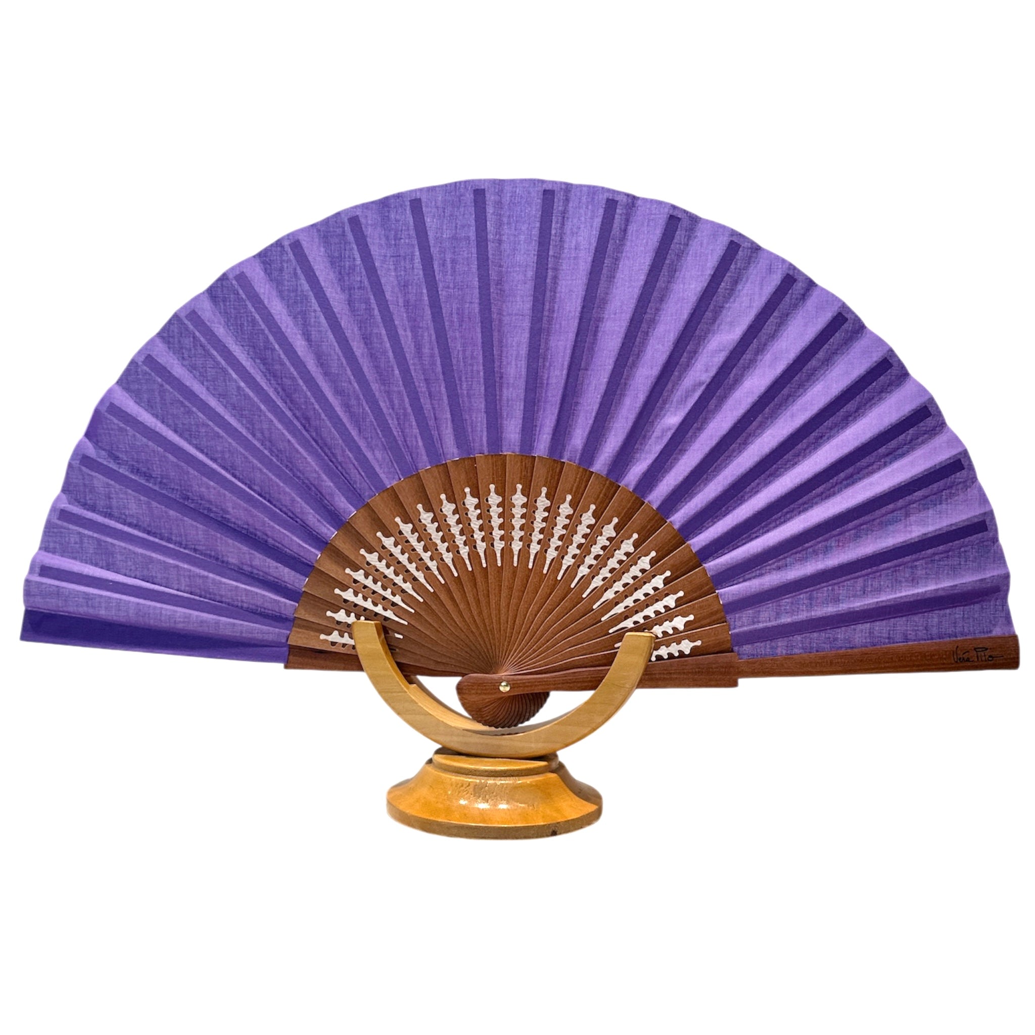 Ventaglio viola e legno