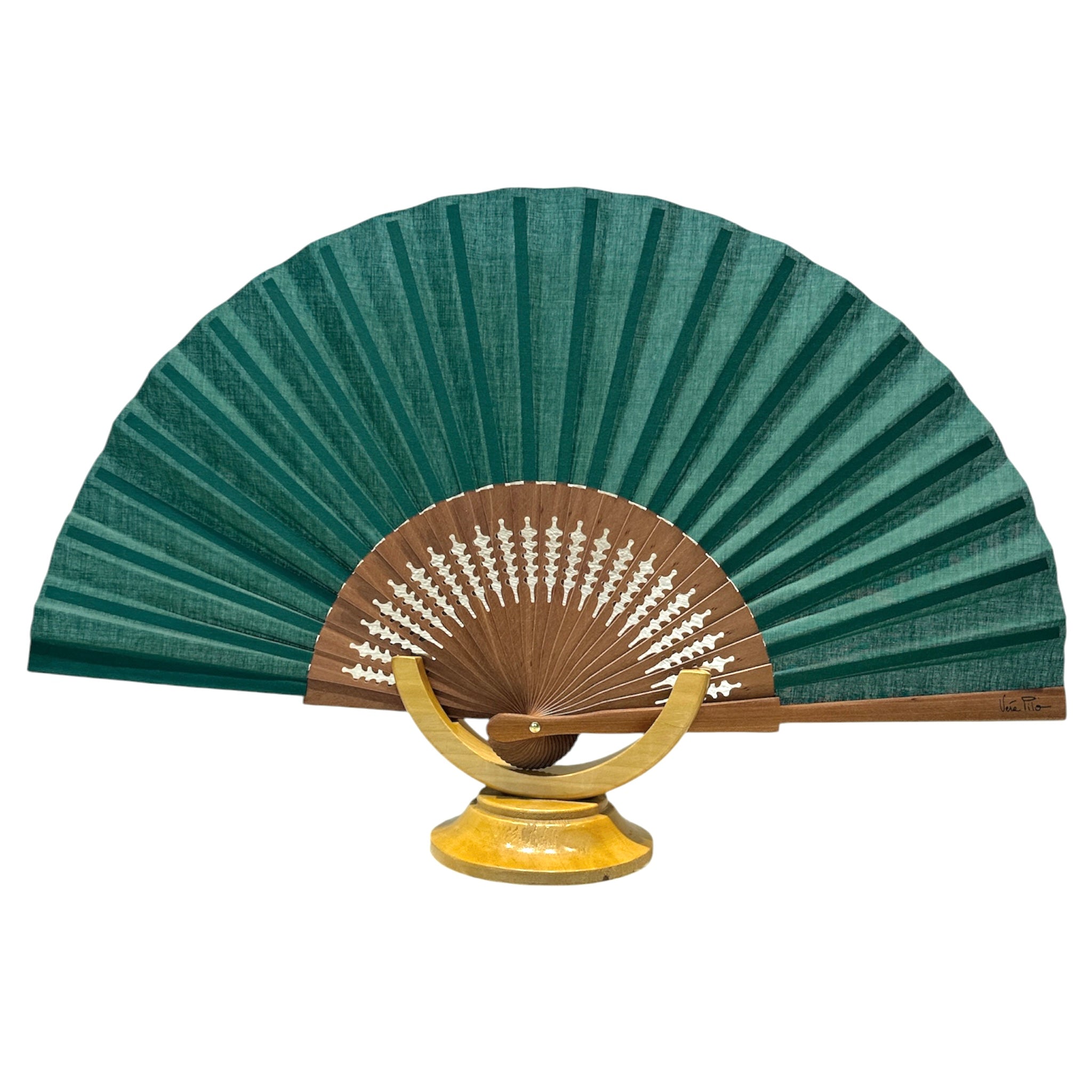 Ventaglio verdone e legno