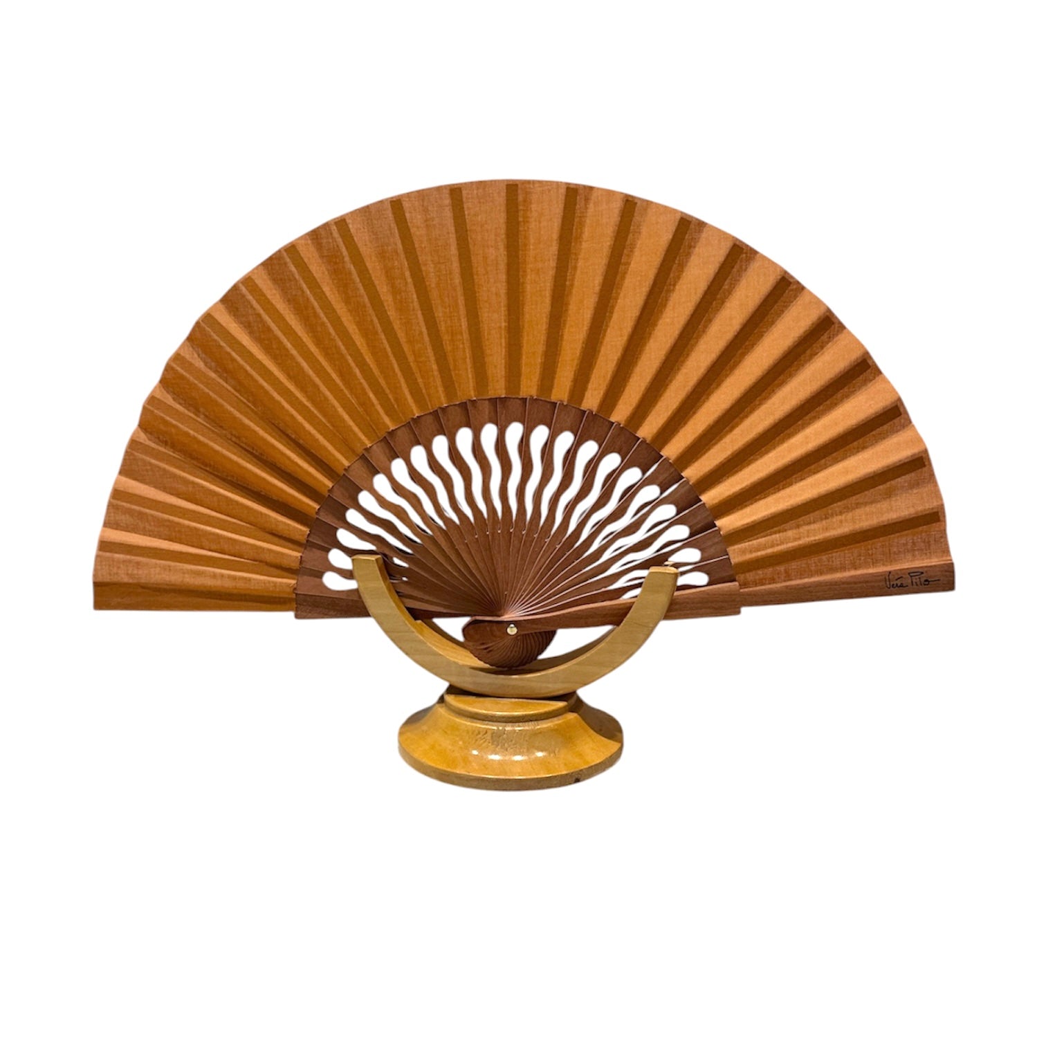 Ventaglio mini tabacco e legno