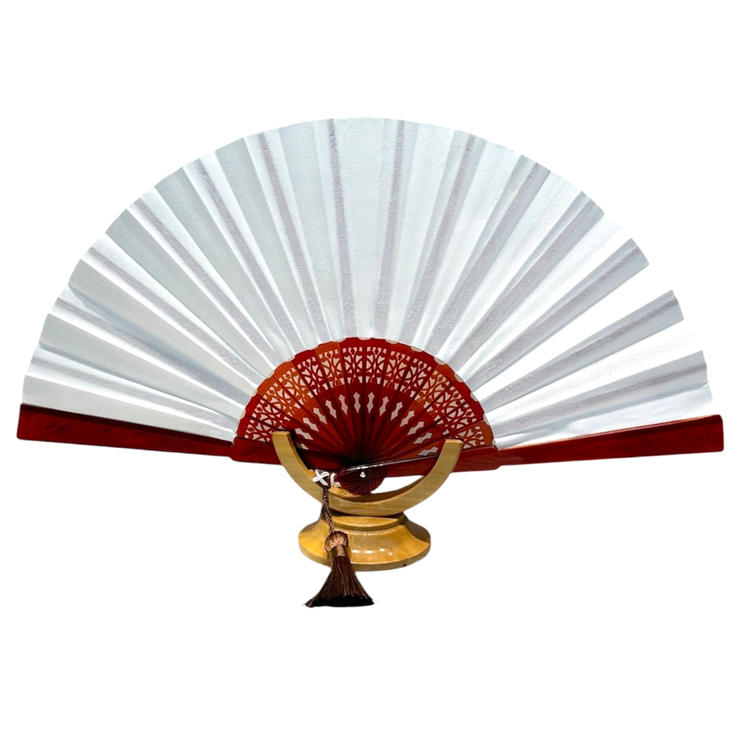 Ventaglio in cotone bianco